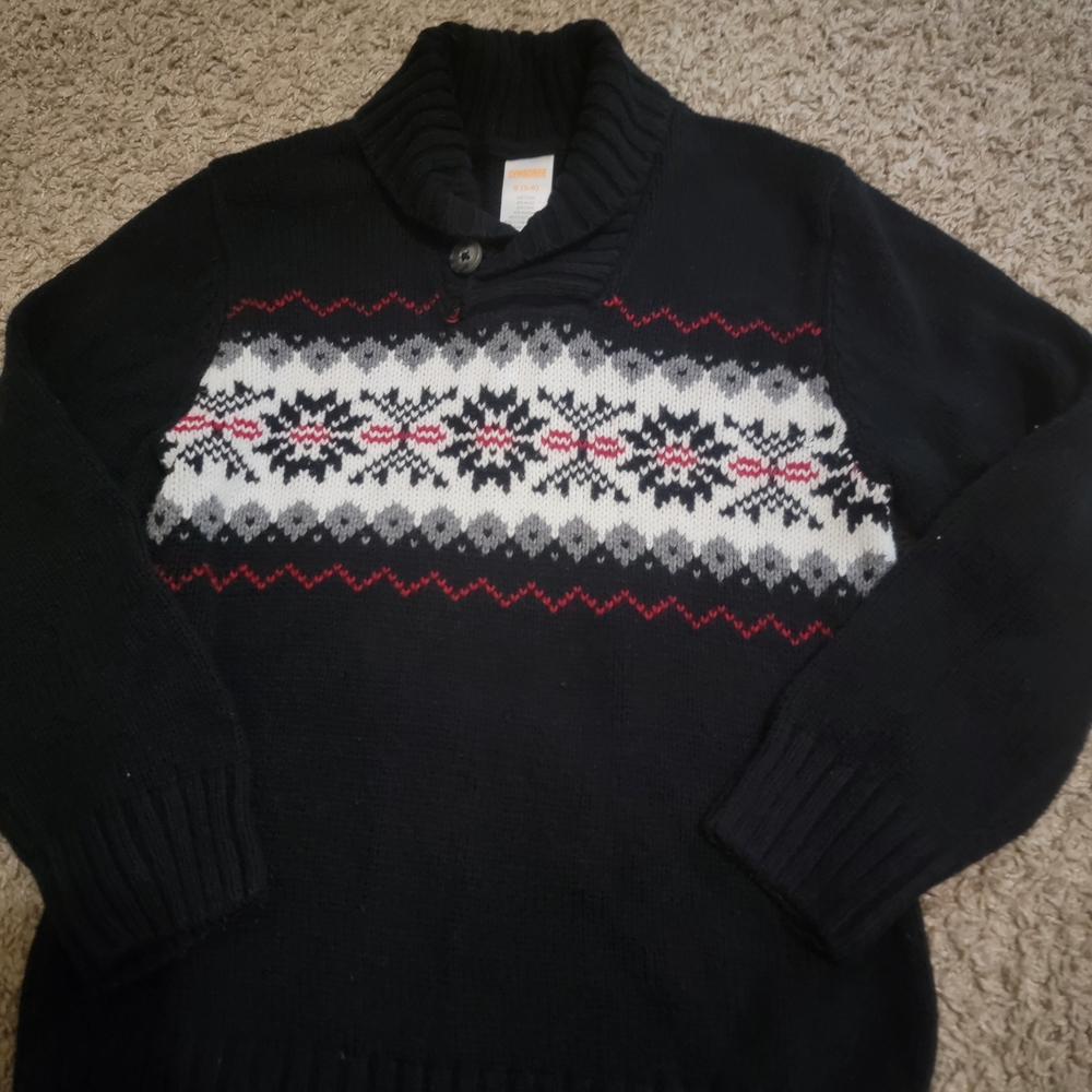 Gymboree Black and Gray Turtleneck Sweater